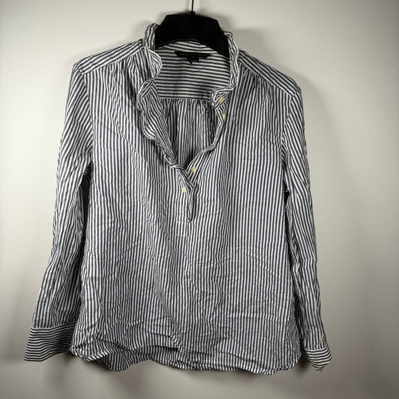 French Connection Gray and White Button Down Shirt - Picture 1 of 9